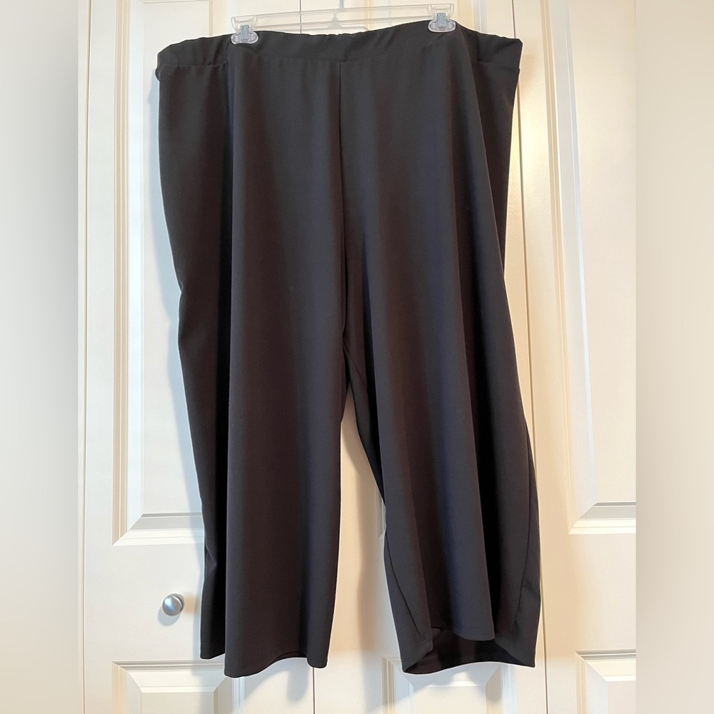 ASOS cropped wide leg black pant